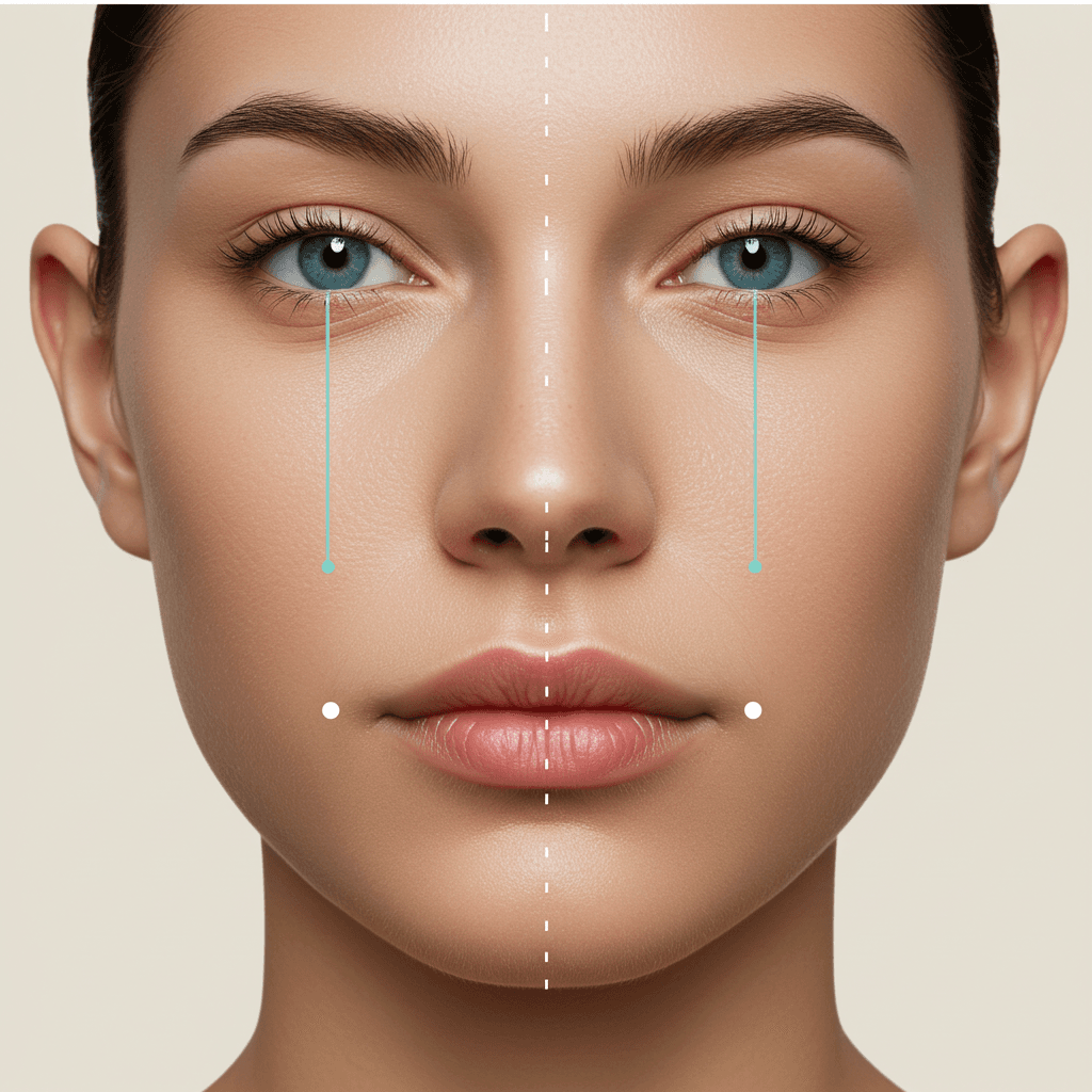 Lippen- und Mundsymmetrie-Analyse